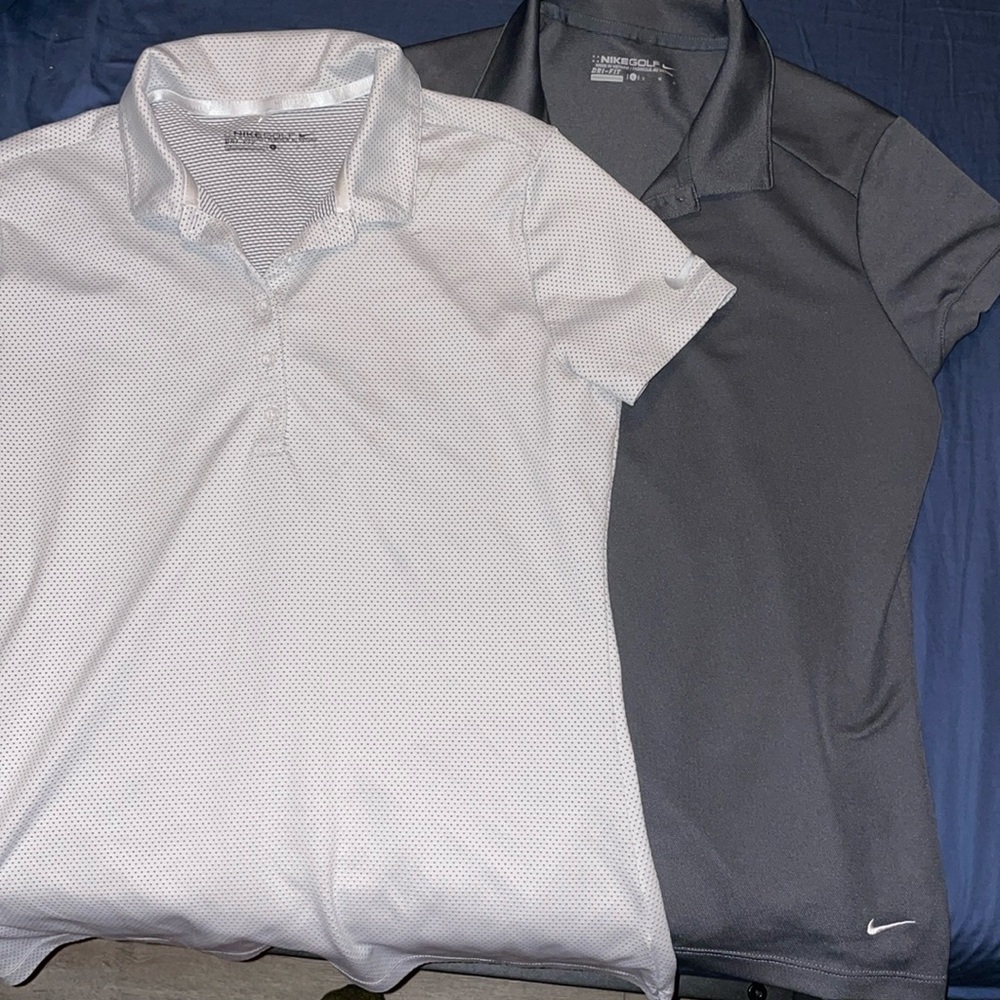 Two Nike Golf Polos
